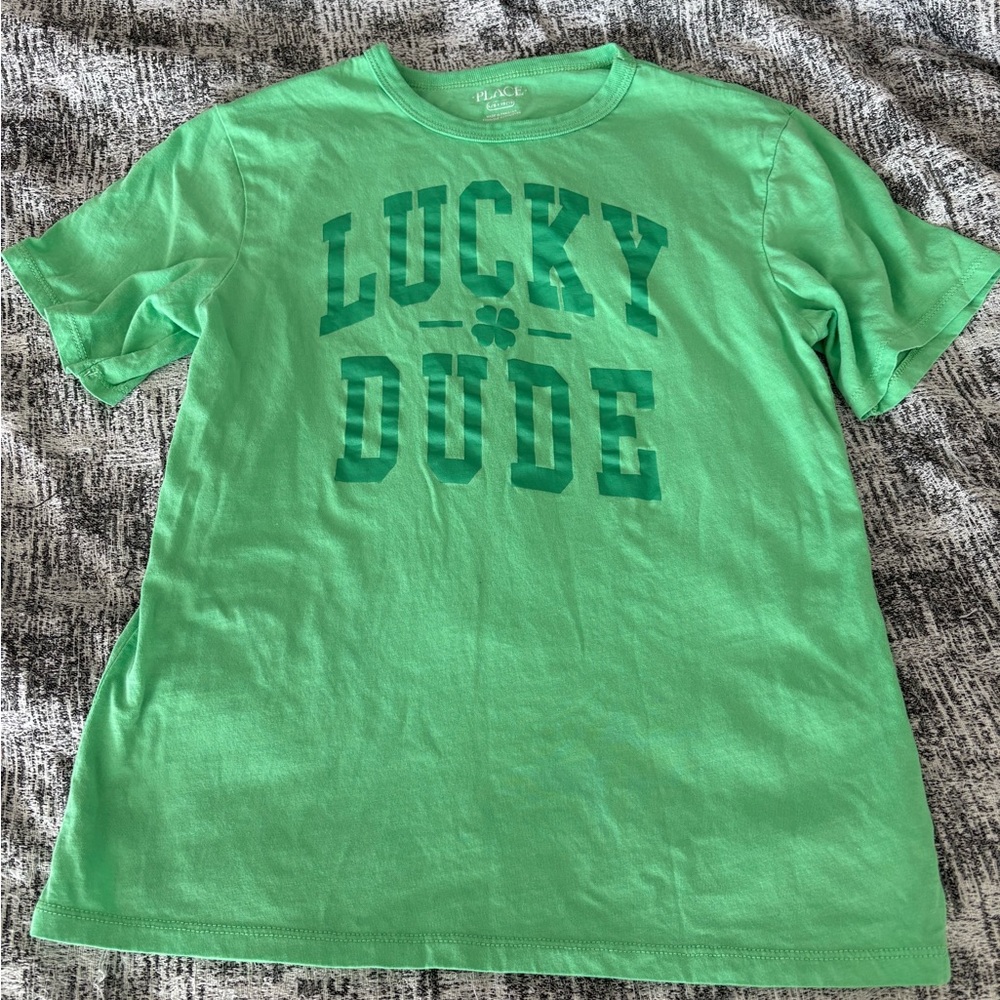 Children’s Place Lucky Dude Shirt Boys Size Large